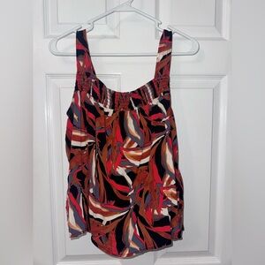 Evereve Multicolor Abstract Print Sleeveless Tank Top